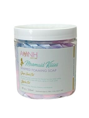 Aminnah Mermaid Kisses Whipped Foaming Soap NEW 8oz jar